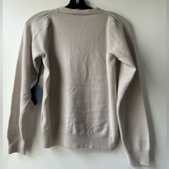 SWTR Puffer Sleeves Wool Cashmere Blend Sweater Size XS - Picture 3 of 6